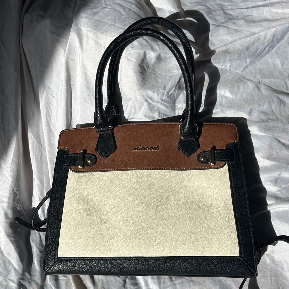 Loewe Black, Brown, and Cream Satchel